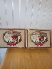 Vintage Wolfgang Candy Tin Box Home For The Holidays Sweet Santa Selection SET picture