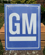 General Motors GM Original Logo Emblem Tin Metal Classic Sign Garage picture