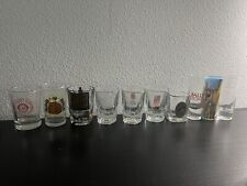 10 PIECE Shot Glass LOT Variety Colleges Places Landmarks Sports Vintage Collect picture