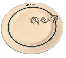 RARE 1949 WALLACE RESTAURANT CHINA “SEA CAVE” PLATE picture