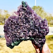 411g Natural purple grape agate quartz crystal granular mineral specimen picture