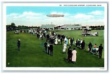 1929 Cleveland Airport Exterior Building Cleveland Ohio Vintage Antique Postcard picture