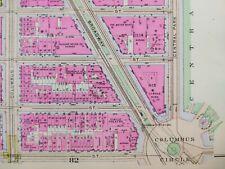 1916 COLUMBUS CIRCLE EMPIRE HOTEL LINCOLN SQ. MANHATTAN NEW YORK CITY Street Map picture