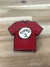 VINTAGE UNIVERSAL STUDIOS THEME PARK DR SEUSS THING 2 RED SHIRT PIN RARE * picture