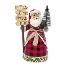 Country Living by Jim Shore - It's Tree Time - Santa with Tree and Sign 6011741 picture
