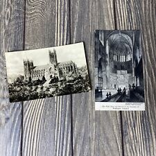 Vintage Set Of 2 Washington Cathedral Mount Saint Alban Washington DC Post Card  picture