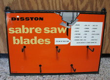 DISSTON Hardware Tool Store Shop Sabre Saw Blade Display Sign VINTAGE Metal picture
