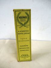 Vintage Kolynos Dental Cream Made In U.S.A Advertising Original Tube With Box *F picture