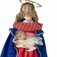 1988 Franklin Mint Madonna Of The Magnificat and Child Porcelain Doll picture