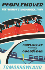 Peoplemover Presented by Goodyear Retro Poster Print 11x17 Disneyland picture
