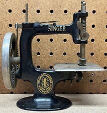 Antique Vintage Singer Mini Sewing Machine Salesman Sample Childs Toy Hand Crank picture