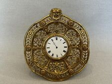Vintage E.G.L Brass Framed Desk Clock, 9 1/2