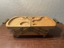 Vintage MCM Fold-Away-Buffet Charcuterie Tray Party Holiday Hosting picture