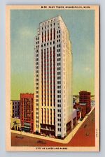 Minneapolis MN-Minnesota, Rand Tower, Antique Vintage Souvenir Postcard picture