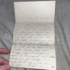 Antique 1879 Post Civil War Letter: Thunder Storm Burned Down Depot Near Shelby picture