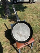 20 INCH DIAMETER STEEL FRYING PAN, 18” HANDLE, CAMPING, LUMBER JACK CAMP CHEF picture