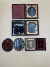 Union Case Tin types Lot 1850s 1860s Civil War Tax Stamp Men & Woman Multiple picture