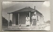 RPPC EARLY FAMILY HOME PORTAIT FAMILY ON PORCH 1900s REAL PHOTO ERROR POSTCARD picture