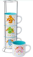 Care Bear Vintage Ceramic Mug Set With Stand Brand New Never Used L@@K picture