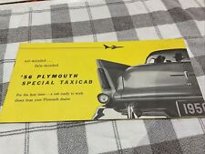 1956 Plymouth Taxi Cab Sales Brochure Booklet Catalog Old Original picture