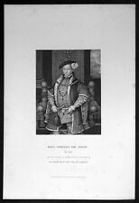 1860 London Printing Co. Antique Print Portrait of King Edward VI picture