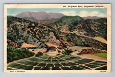 Hollywood CA-California, Hollywood Bowl, Antique, Vintage c1938 Postcard picture