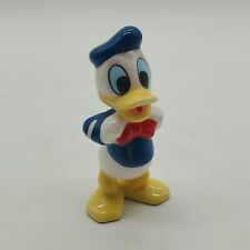 Vintage Donald Duck Porcelain Figurines Disney Fixing His Bow Tie 3 Inch picture