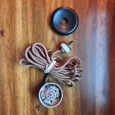 Antique Vintage Cloth Telephone Cord And Earpiece With Plug picture