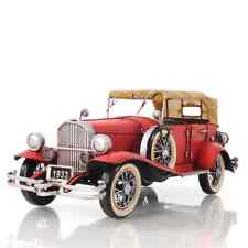 1933 Red Duesenberg J 1:12 | Handcrafted Model Car w/ Hood Ornament & Iron Frame picture