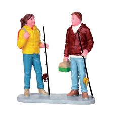Lemax 2017 Gearing Up Vail Village #52388 Fishing  Figurines Brand New picture