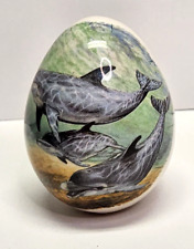 Decorative Ceramic Porcelain Egg With Dolphins picture