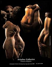 1991 Ariadne Galleries Vintage PRINT AD Classical Antiquities Greek Sculpture picture