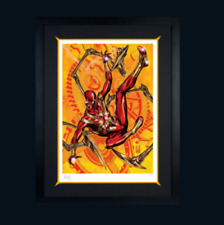 Sideshow Fine Art Print Framed Spider-man IRON SPIDER Art Print by Mark Brooks picture