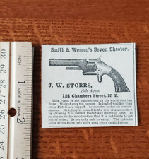 Harper's Weekly 1859 Advertisement SMITH WESSONS SEVEN SHOOTER J W STORRS LIST 2 picture