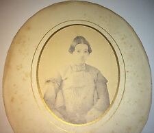 Beautiful Antique American 1850's Portrait of Woman, Daguerreotype Copy Photo picture
