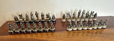 Franklin Mint Civil War Chess Set Pewter Enamel National Historical Society 1983 picture