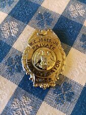 Vintage Obsolete Mississippi Private Investigator Badge (Broke Pin) picture
