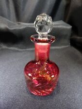 Vintage Bohemian Crystal Red Perfume Bottle picture
