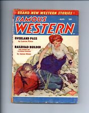 Famous Western Pulp Aug 1955 Vol. 16 #4 GD picture