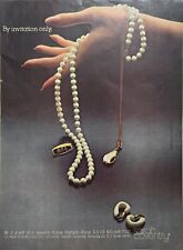1980 Vintage print ad - Sarah Coventry fashion Jewelry Hand Model Pearl Necklace picture