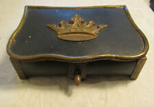 French France Antique pre WW1 19 Century Ammo Pouch Cartridge Box Case Holder picture