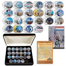 WORLD TRADE CENTER WTC * Anniversary * Complete NY Quarters 22-Coin Set w/ BOX picture