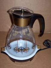 vintage 1950s Pyrex Compass electric server Warming Plate with 10 cup Carafe picture
