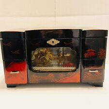 Rare vintage wind up beautiful Carriage jewelry box. picture