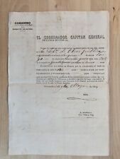 ANTIQUE Cuban Cuba Letter 1864 Slave AFRICAN Working Contract RARE DOCUMENT picture