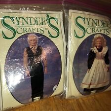 1995 Syndee’s Crafts Grandma & Grandpa Hard Plastic Dolls Vintage Complete Kits picture