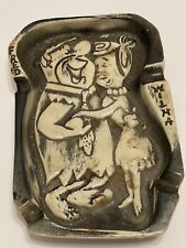 Vintage 1961 Hanna Barber Ash Tray Fred Flintstone And Wilma picture