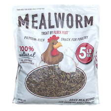 Flock Fest Dried Mealworms for Chickens, Wild Birds, Ducks, 5 lbs. Bag picture