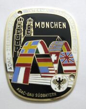 MUNICH BAVARIA RALLYE 1963 Car grille radiator enamel Badge ADAC GERMANY BADGE picture