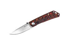 Real Steel Luna Boost Mars Valley Folding Knife FatCarbon Handle N690  7072FC4 picture